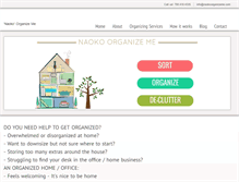 Tablet Screenshot of naokoorganizeme.com